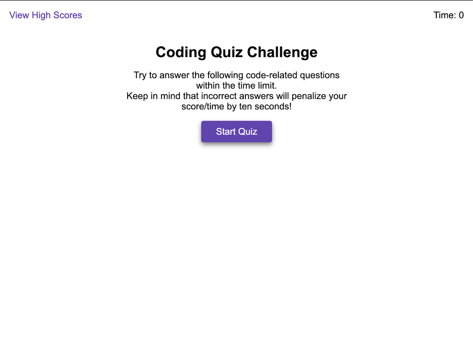 Coding Quiz App Image